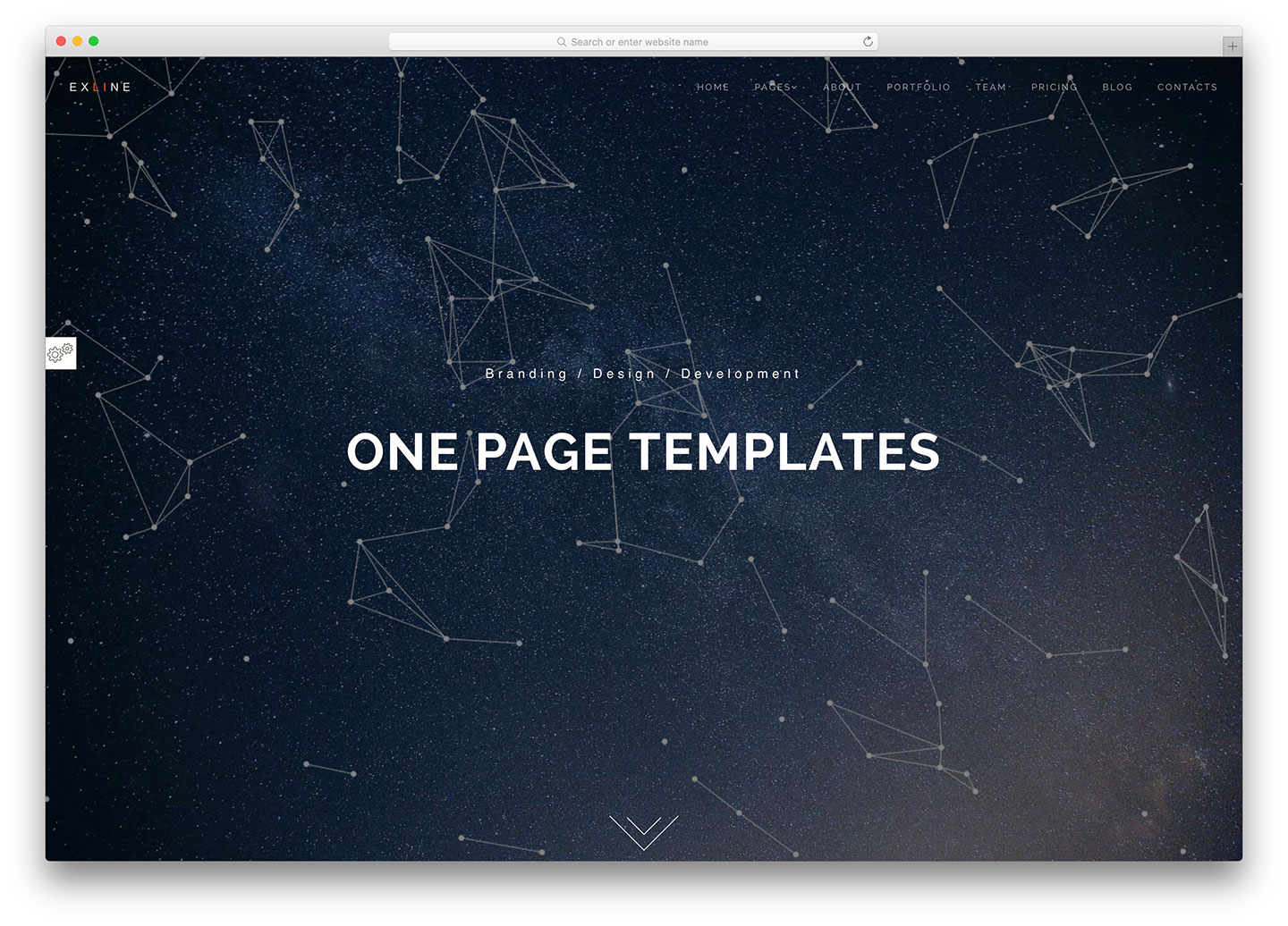 sigle page website templates