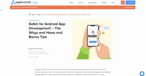 Top 7 Kotlin App Development Companies To Make Android App &#8211; A Real Bonanza