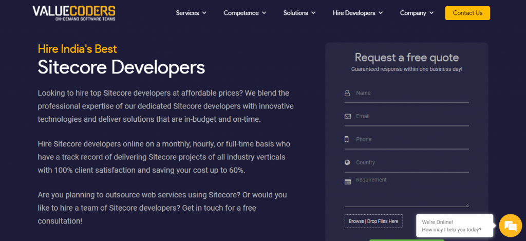 Valuecoders sitecore developers