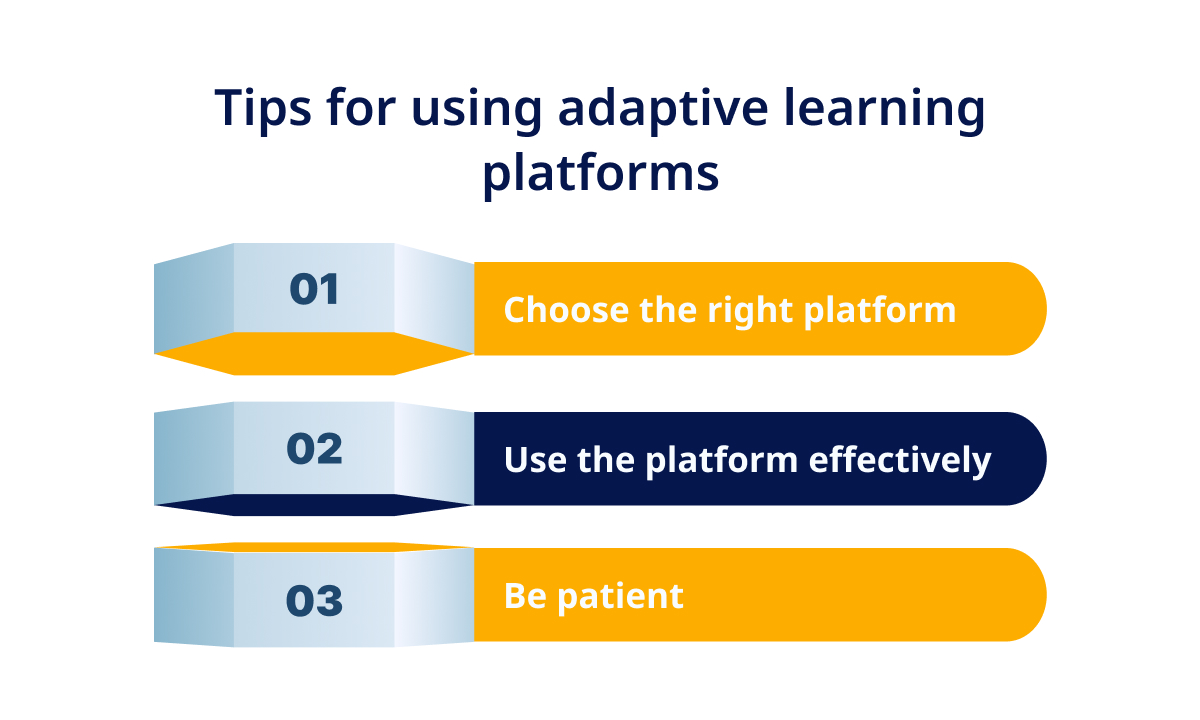 Tips for using adaptive learning platforms
