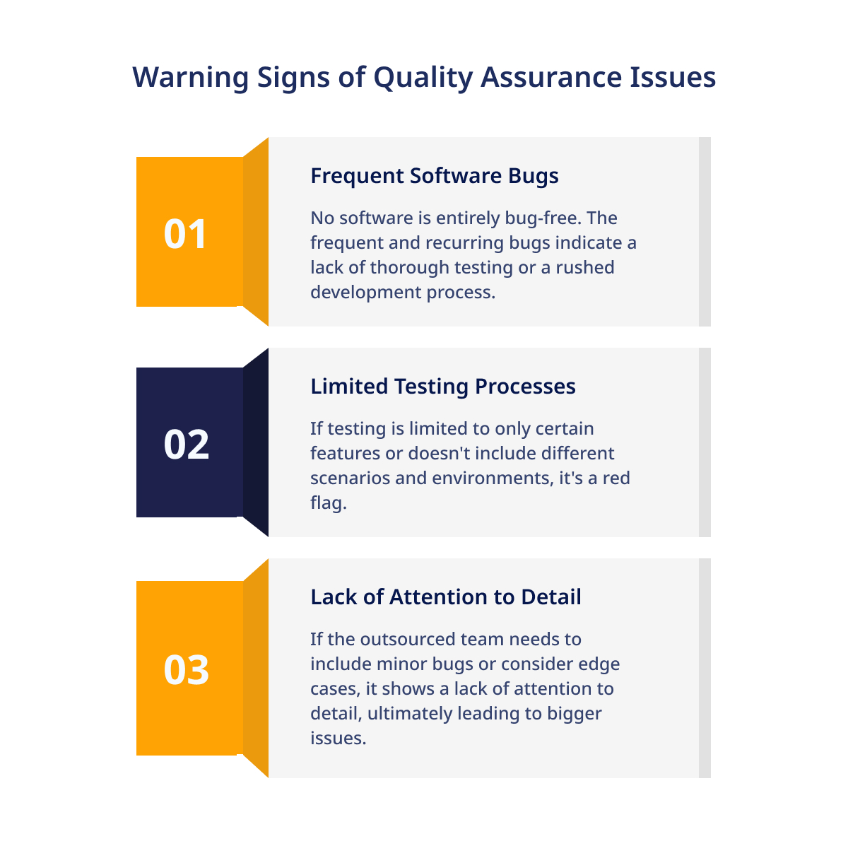 Warning Signs of Quality Assurance Issues