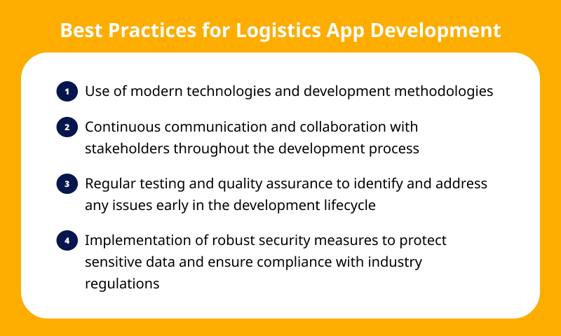 Best Practices for Logistics App Development