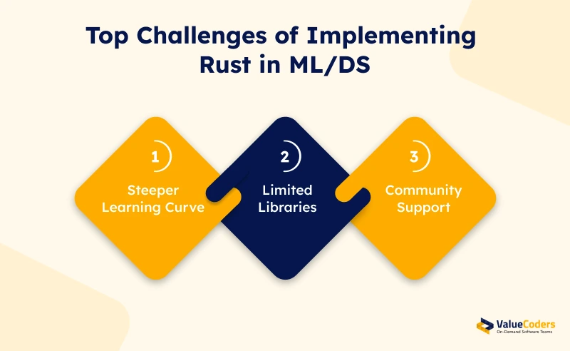 Challenges and Limitations of Rust in ML/DS