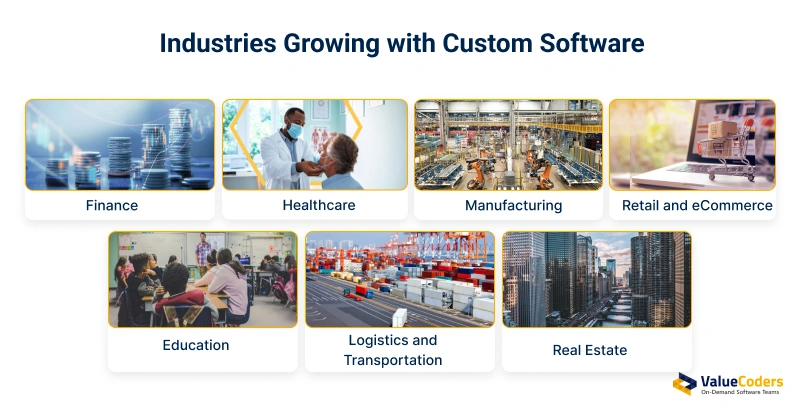Industries Growing with Custom Software