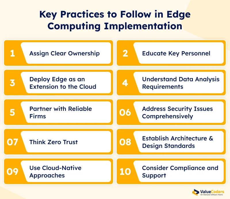 Key Practices to Follow in Edge Computing Implementation