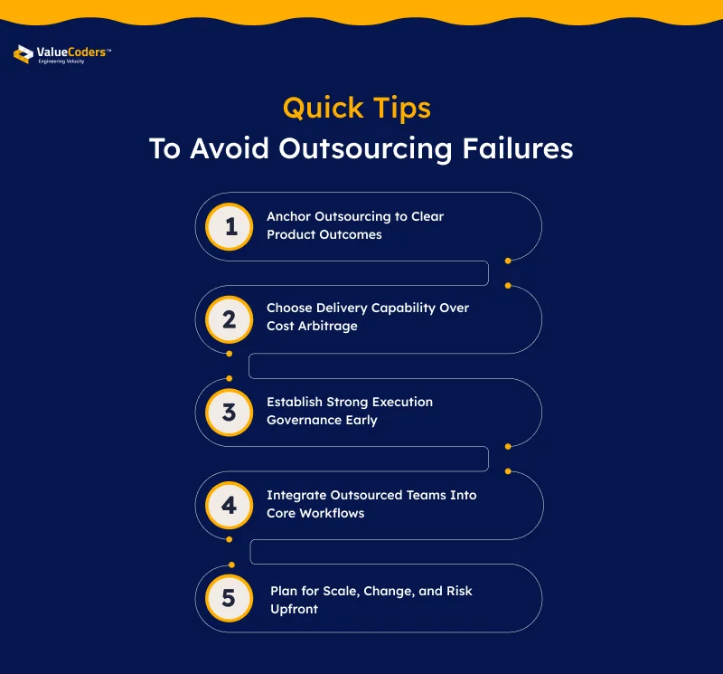 Product Teams Avoid Outsourcing