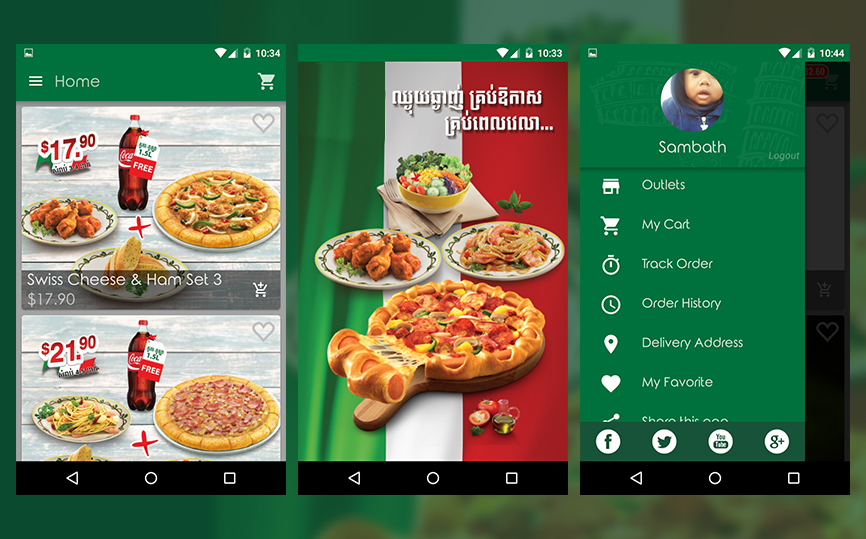 Pizza Ordering App using Xamarin