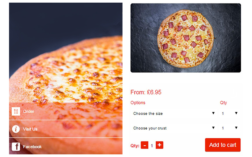 Pizza Ordering App using Xamarin