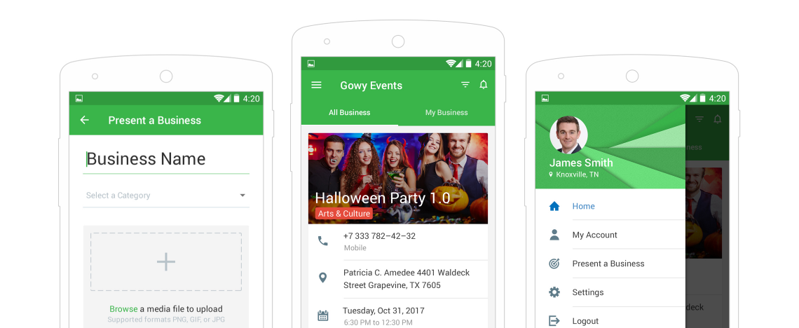 Android-based Social Event app