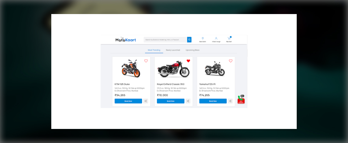 Online Store For Motorbikes