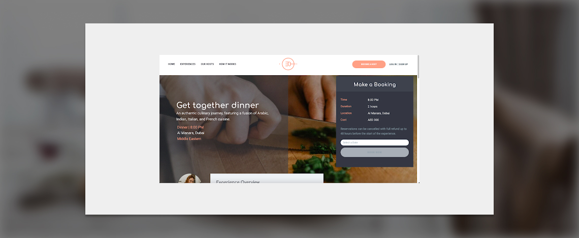 Online Home-cooked Food Hub
