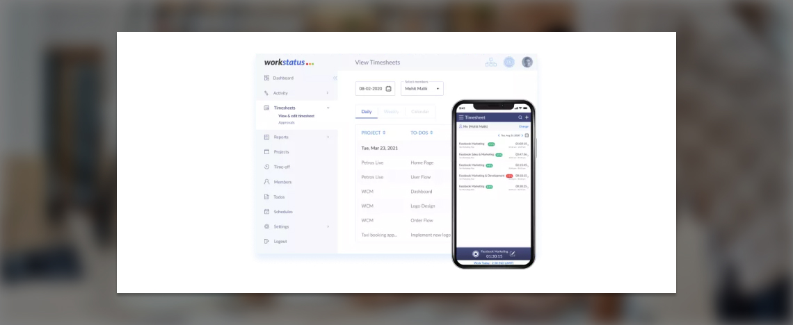 Time and Activity Management Application