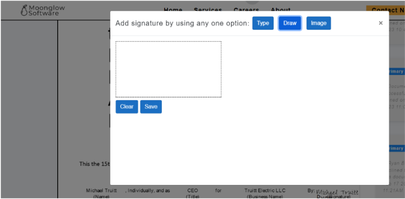 Electronic Signature Application