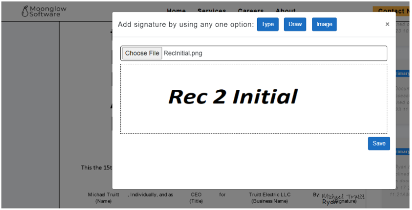 Electronic Signature Application