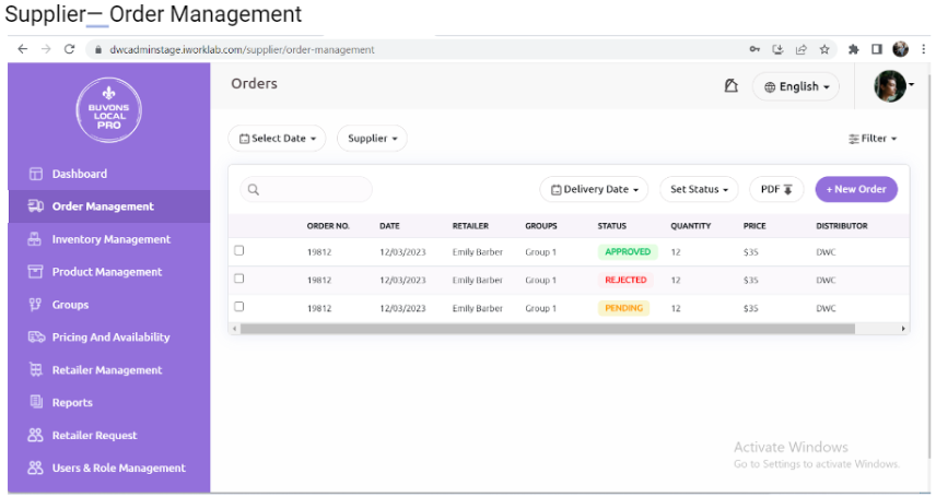 Order Management